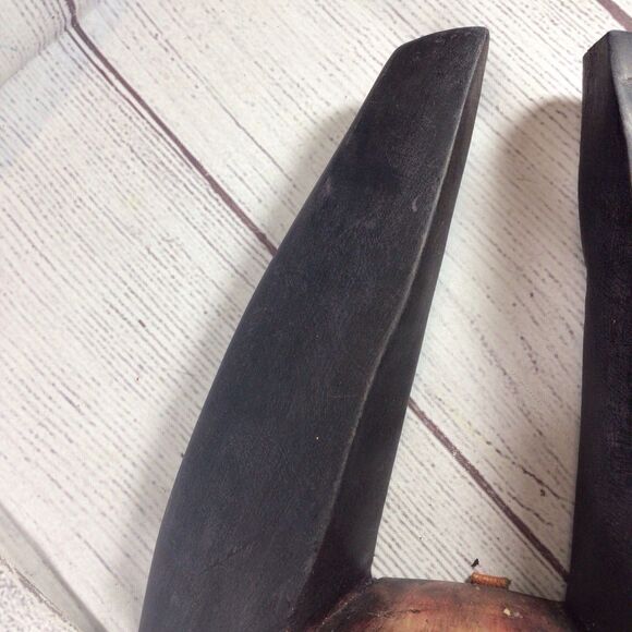 African Hand Crafted Tribal Face Mask Decor 18” Long - Picture 2 of 16